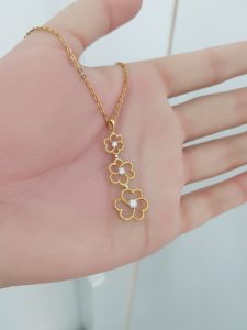 Yellow Gold Diamond Pendant - P5428