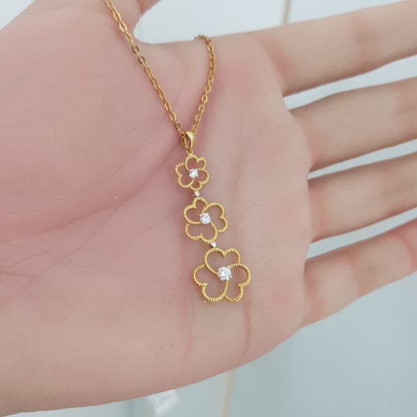 Yellow Gold Diamond Pendant - P5428