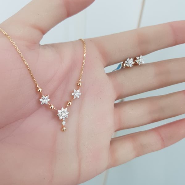 Yellow Gold Diamond Set - P5463 7 E4993