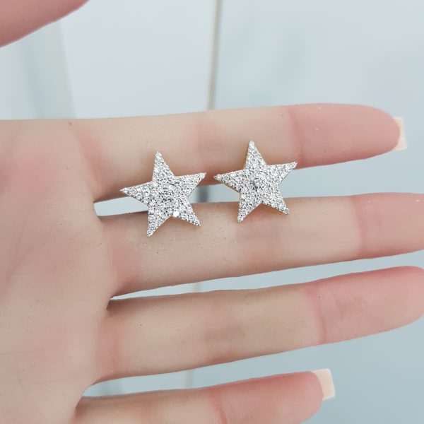 White Gold Diamond Earrings - E5030