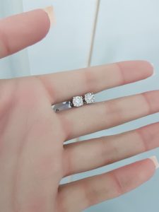 White Gold Diamond Earrings - E4745