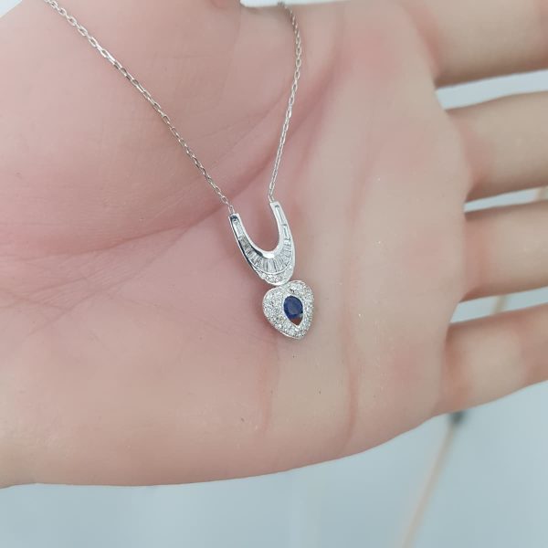 White Gold Diamond Pendant - P5307