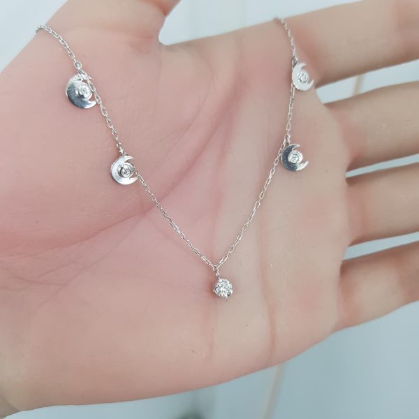 White Gold Diamond Pendant - P5363