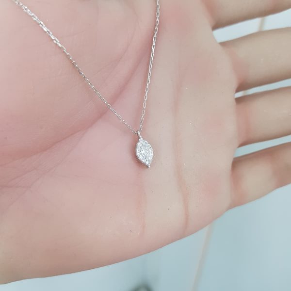 White Gold Diamond Pendant - P5368