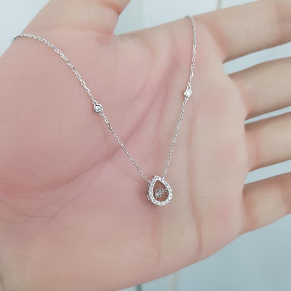 White Gold Diamond Pendant - P5445