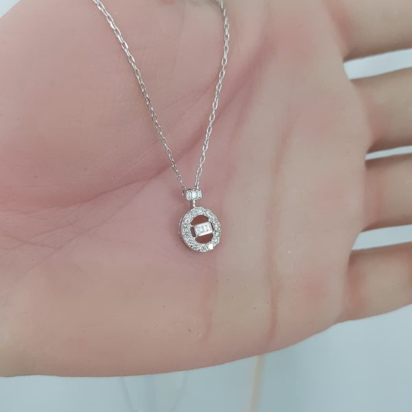 White Gold Diamond Pendants - P5369