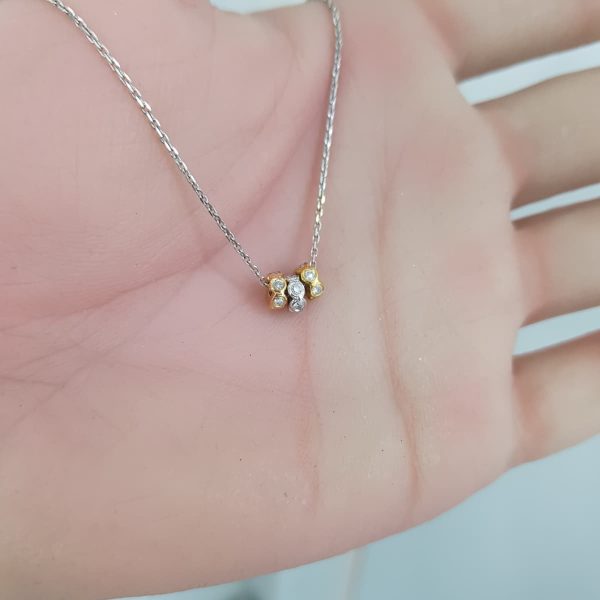 White Gold Diamond Pendant - P0513