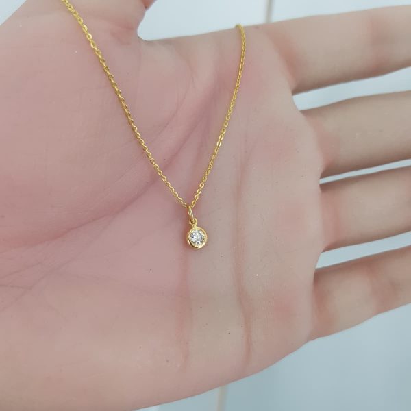 Yellow Gold Diamond Pendant - P5508