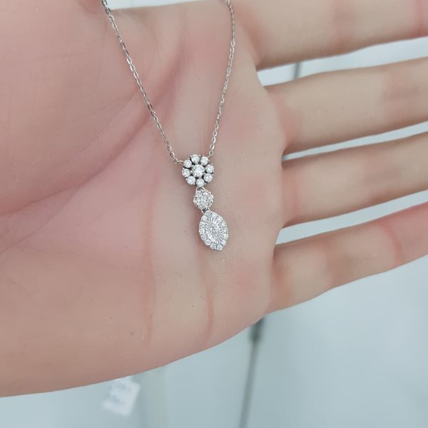 White Gold Diamond Pendant - P5271