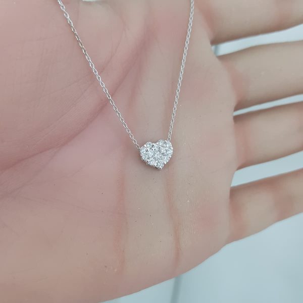 White Gold Diamond Pendant - P5466