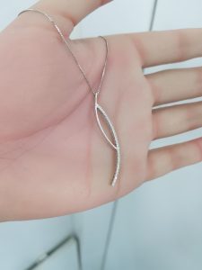 White Gold Diamond Pendant - P5203