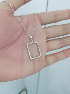 White Gold Diamond Pendant - P5071