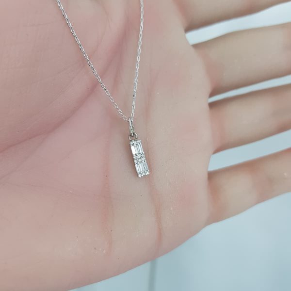 White Gold Diamond Pendant - P5133