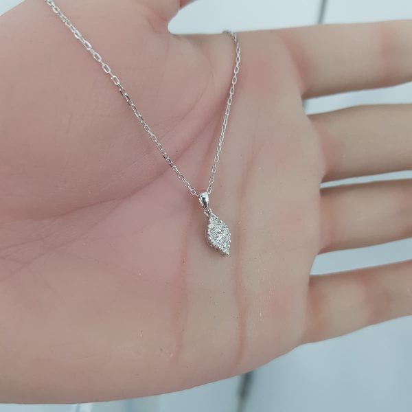 White Gold Diamond Pendant - P5437