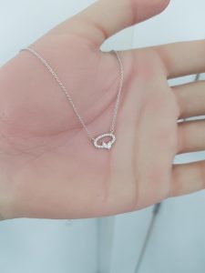 White Gold Diamond Pendant - P5434