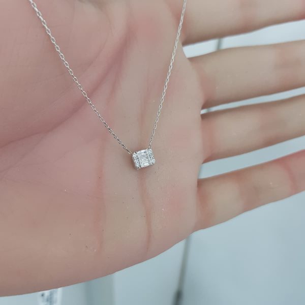 White Gold Diamond Pendant - P5311