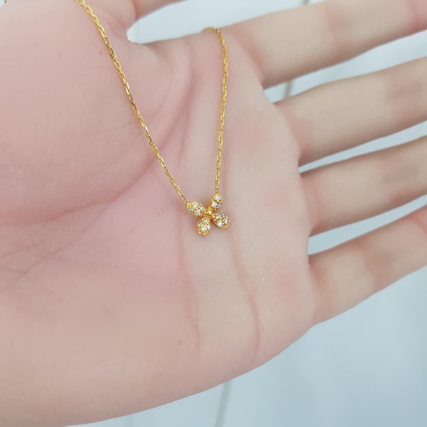 Yellow Gold Diamond Pendant - P1879