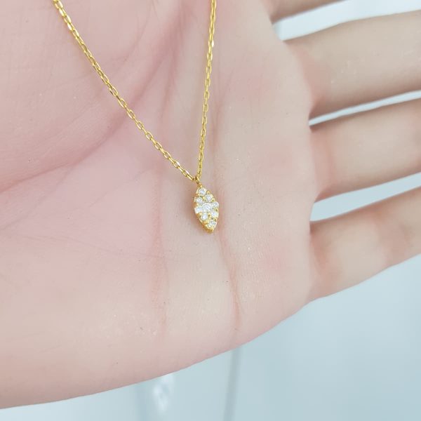 Yellow Gold Diamond Pendant - P1844