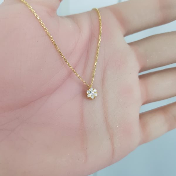 Yellow Gold Diamond Pendant - P5435