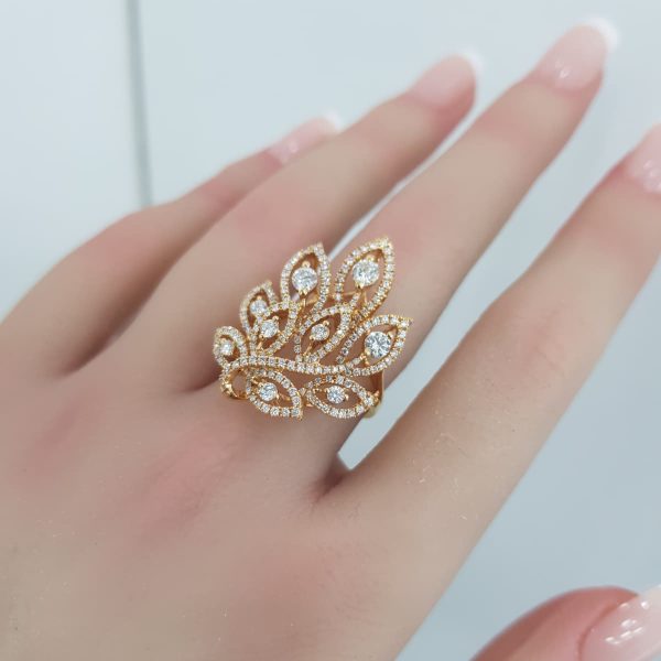 Yellow Gold Diamond Ring - R7626