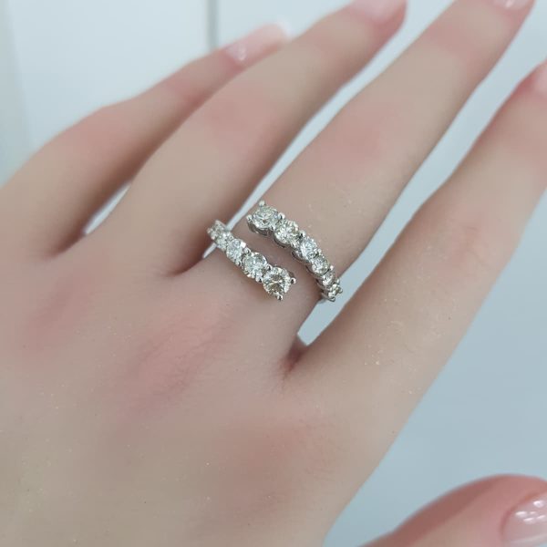 White Gold Diamond Ring - R7519