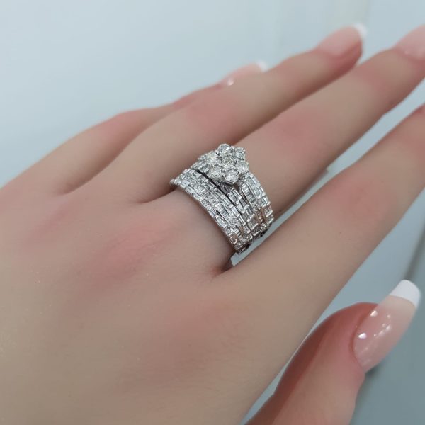 Twins Diamond Rings - T3689