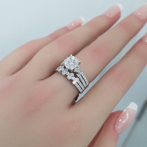 Twins Diamond Rings - T3501