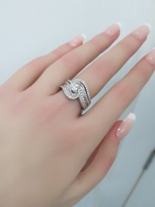 Twins Diamond Rings - T3642
