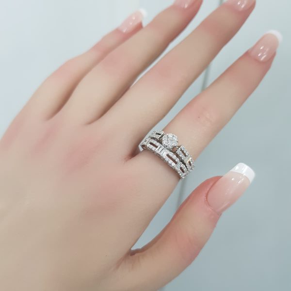 Twins Diamond Rings - T3670