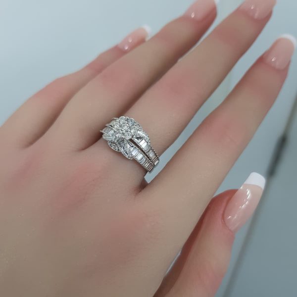 Twins Diamond rings - T3664