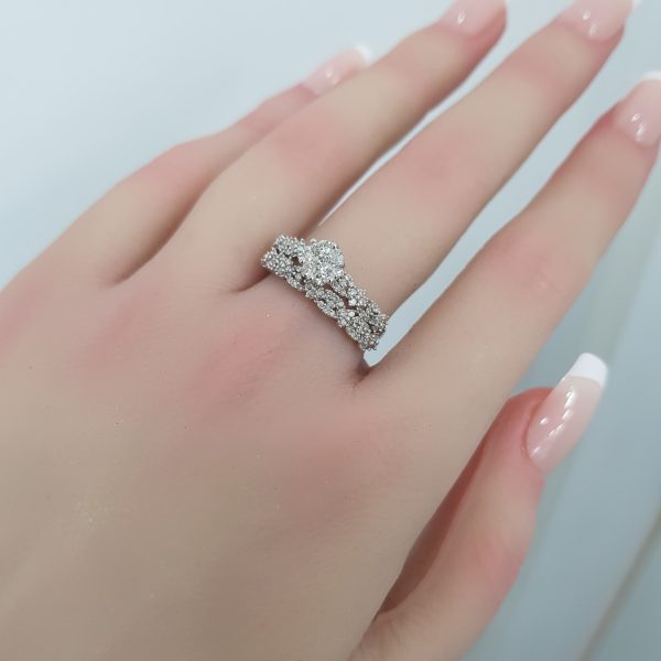 Twins Diamond Rings - T3657