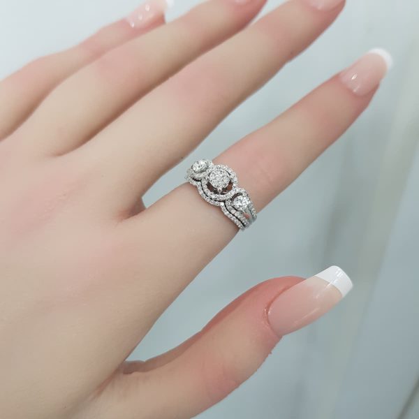 Twins Diamond Rings - T3656