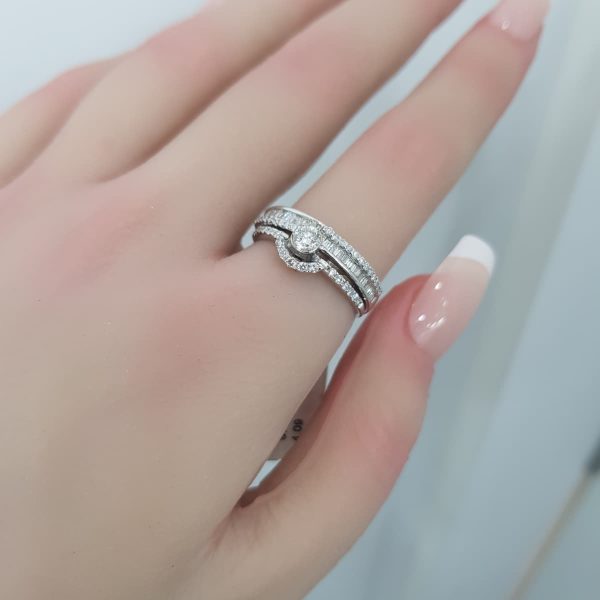 Twins Diamond Rings - T3603