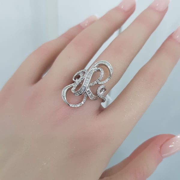 White Gold Diamond Ring - R4450