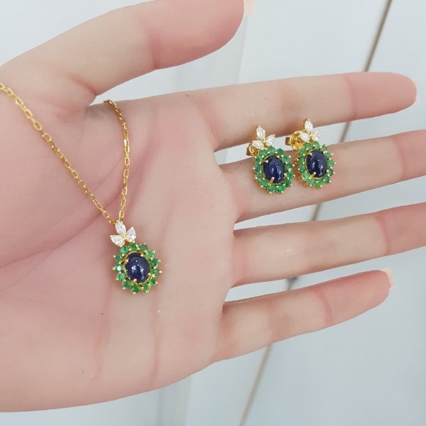 Yellow Gold Diamond Set - P5530 & E6518