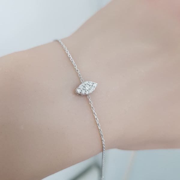 White Gold Diamond Bracelet - B5978