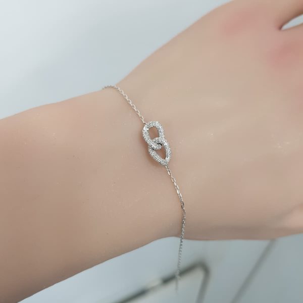 White Gold Diamond Bracelet - B5869