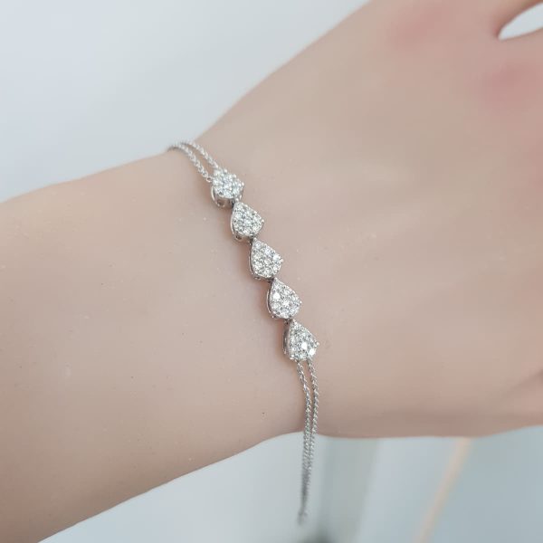 White Gold Diamond Bracelet - B5979