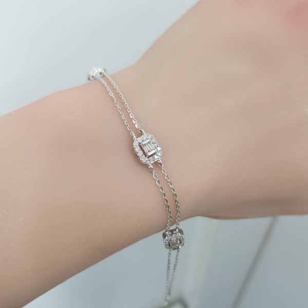White Gold Diamond Bracelet - B5808