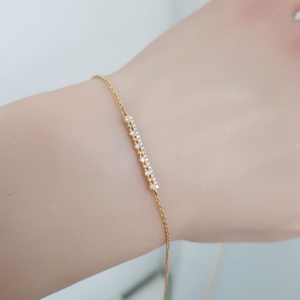Yellow Gold Diamond Bracelet - B5961