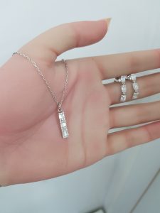 White Gold Diamond Set - P5130 & E4675