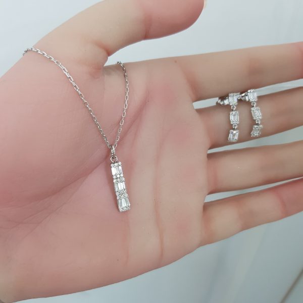 White Gold Diamond Set - P5130 & E4675