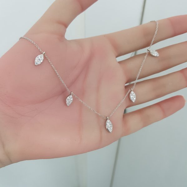 White Gold Diamond Pendant - P5300