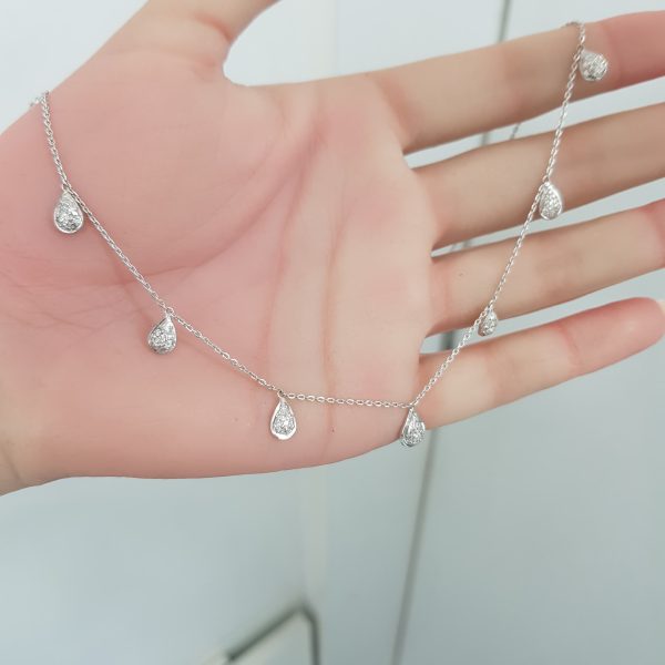 White Gold Diamond Pendant - P5287