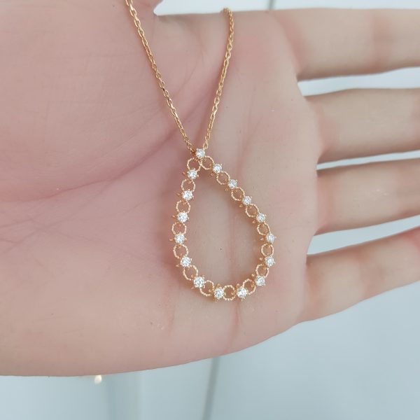 Yellow Gold Diamond Pendant - P5534