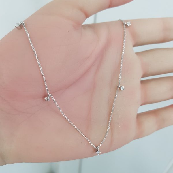White Gold Diamond Pendant - P5505