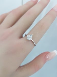 White Gold Diamond Ring - R7669