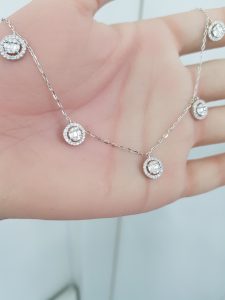 White Gold Diamond Pendant - P5559