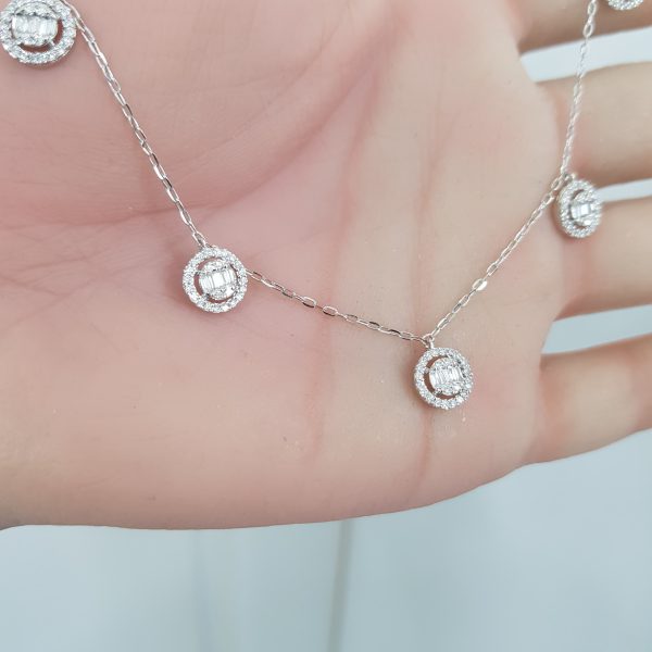 White Gold Diamond Pendant - P5559
