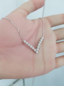 White Gold Diamond Pendant - P5558